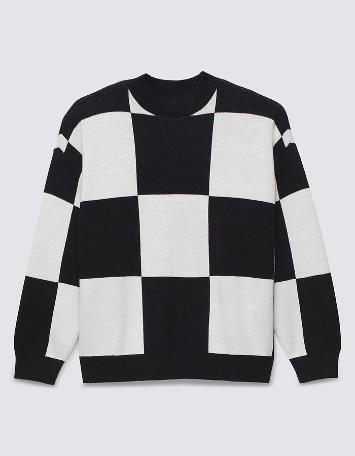 Vans Vortex Women Sweater Spring 2024 | BLACK/MARSHMALLOW (1KP)