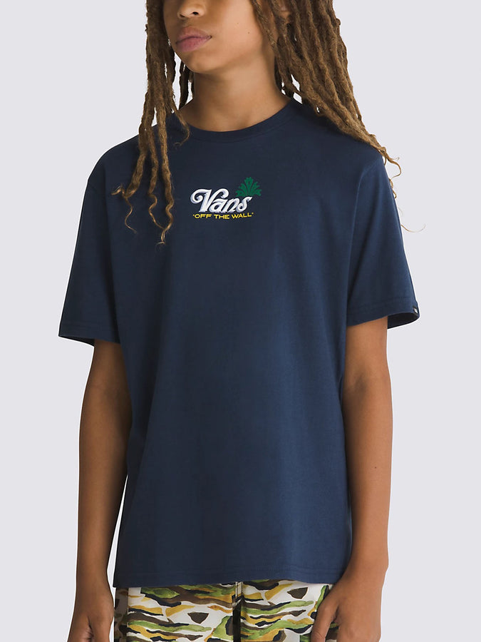 Vans Summer 2024 Pineapple Skull T-Shirt | DRESS BLUES (LKZ) 
