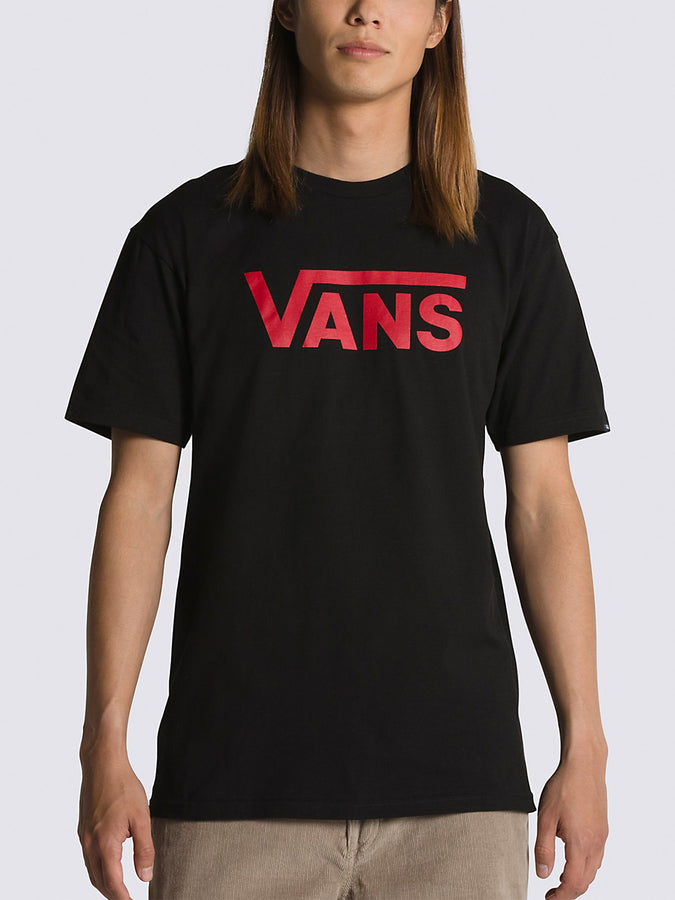 Vans Classic T-Shirt Spring 2024 | BLACK/REINVENT RED (8CU)