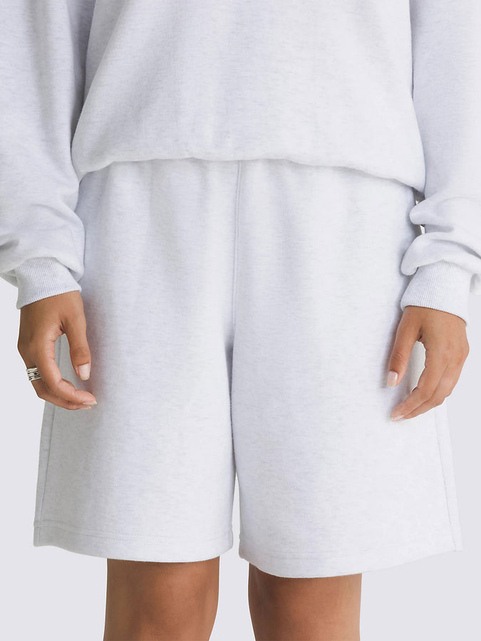 Vans Elevated Women Double Knit Relaxed Shorts Spring 2024 | WHITE HEATHER (15P)
