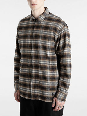 Vans Montwood Zip Flannel Buttondown Shirt Fall 2024
