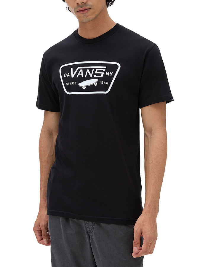 Vans Full Patch T-Shirt | BLACK/WHITE (Y28)