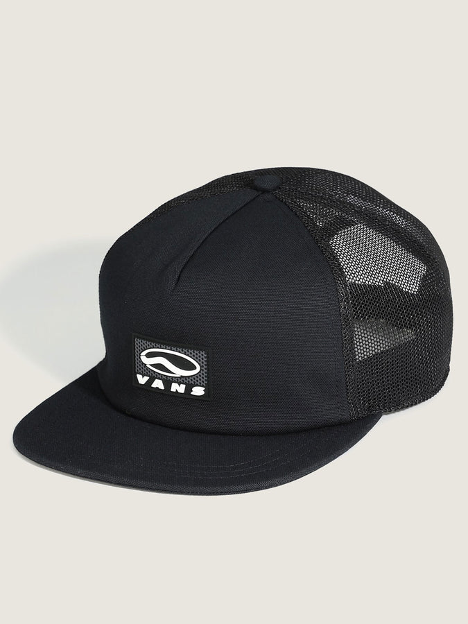 Vans Sidestripe Unstructured Trucker Hat | BLACK (BLK)