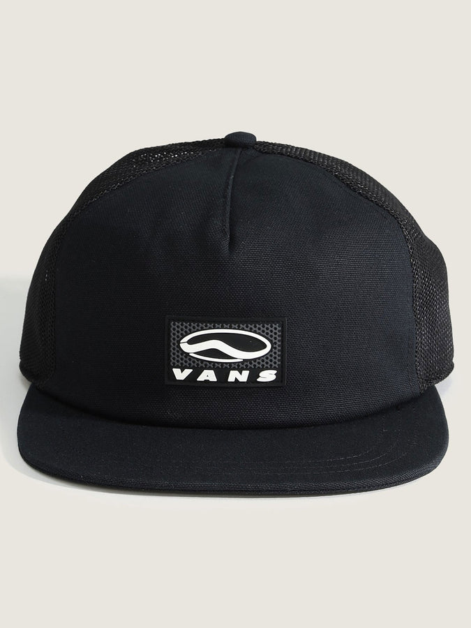 Vans Sidestripe Unstructured Trucker Hat | BLACK (BLK)