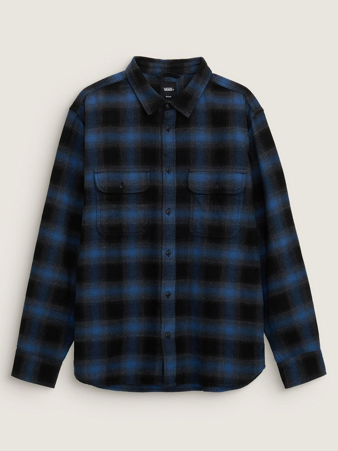 Vans Lawson Plaid Flannel Long Sleeve Buttondown Shirt Spring 2026 | BLACK/TRUE NAVY (Z0V)