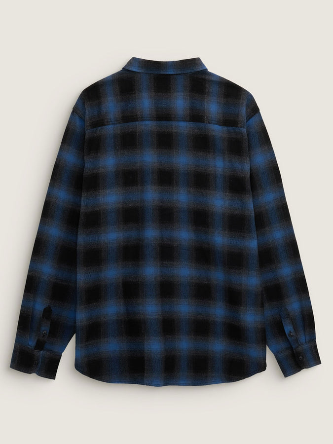 Vans Lawson Plaid Flannel Long Sleeve Buttondown Shirt Spring 2026 | BLACK/TRUE NAVY (Z0V)