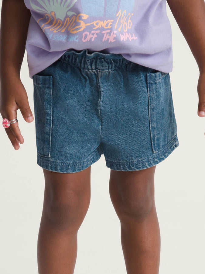 Vans Joy Ruffled E-Waist Shorts Spring 2026 | VINTAGE INDIGO (AHU)