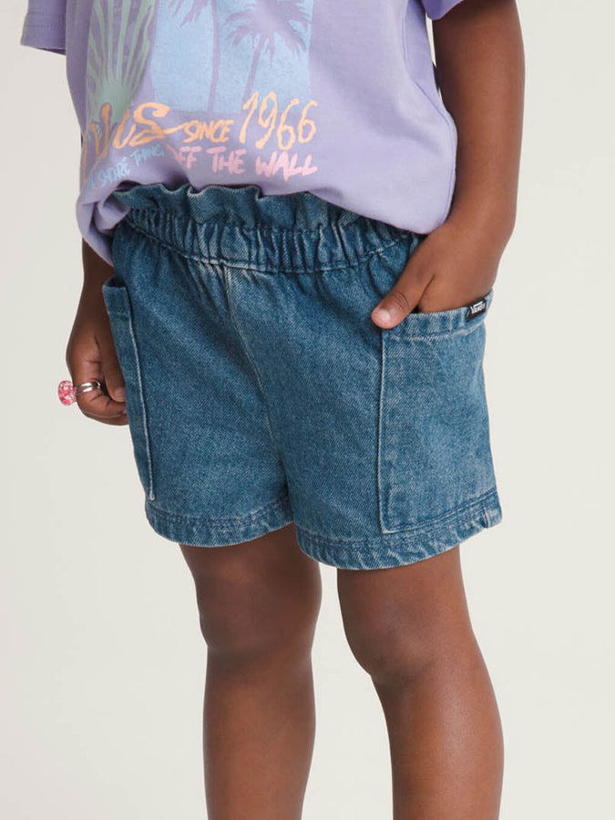 Vans Joy Ruffled E-Waist Shorts Spring 2026 | VINTAGE INDIGO (AHU)