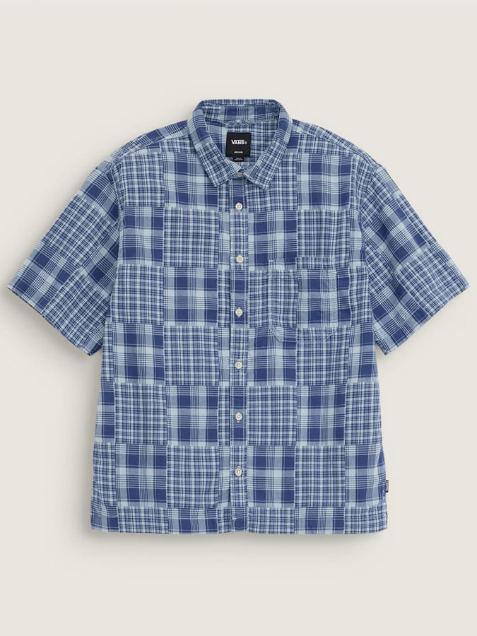 Vans Larkspur Mixed Plaid S/S Buttondown Shirt Fall 2026 | TRUE NAVY (5TU)
