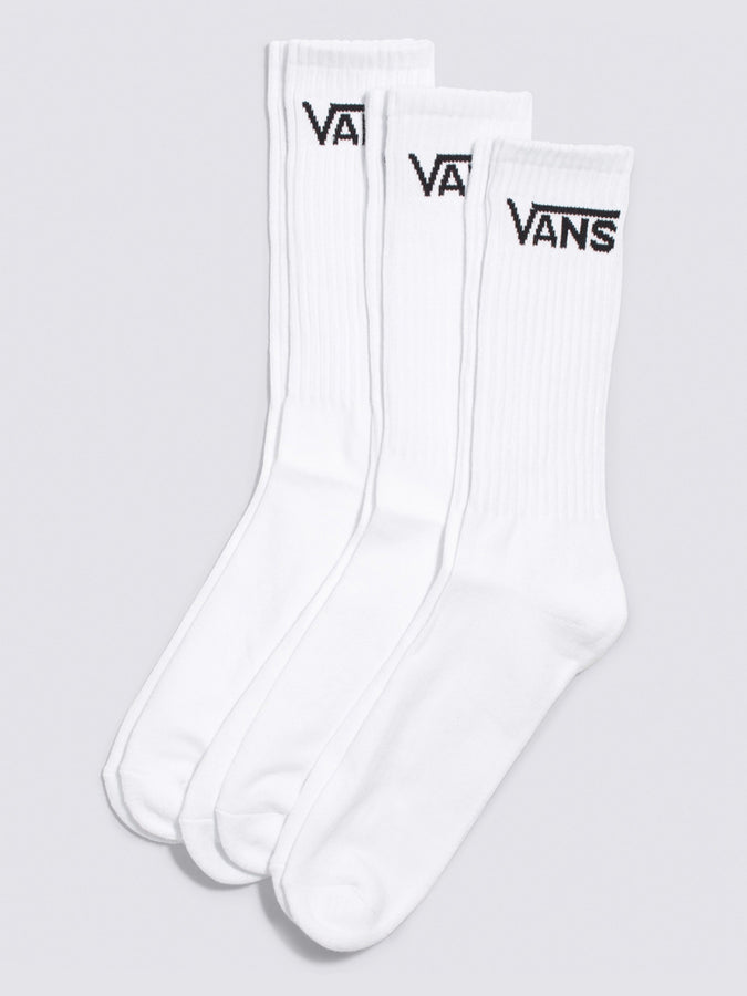 Vans Classic Crew 6.5-9 3 Pack Socks | WHITE (WHT)