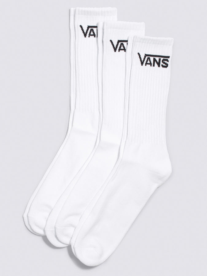 Vans Classic Crew 9.5-13 3 Pack Socks | WHITE (WHT)
