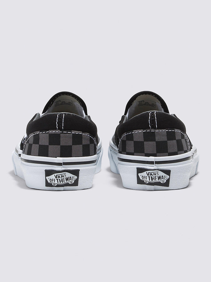 Vans Classic Slip on Checkerboard Black Pewter Shoes EMPIRE