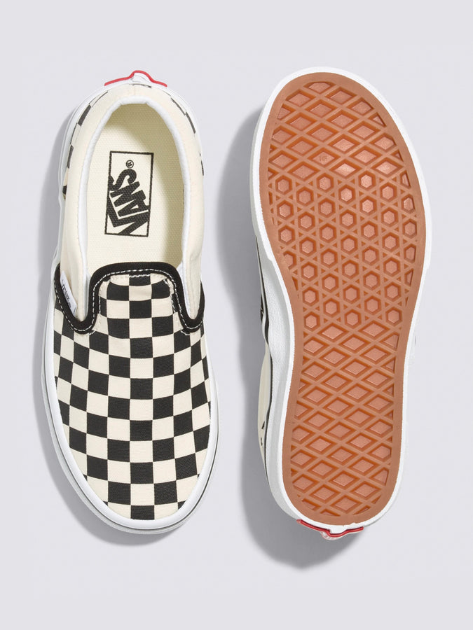 Vans Classic Slip-On Shoes | (CHECK) BLACK/WHITE (EO1)