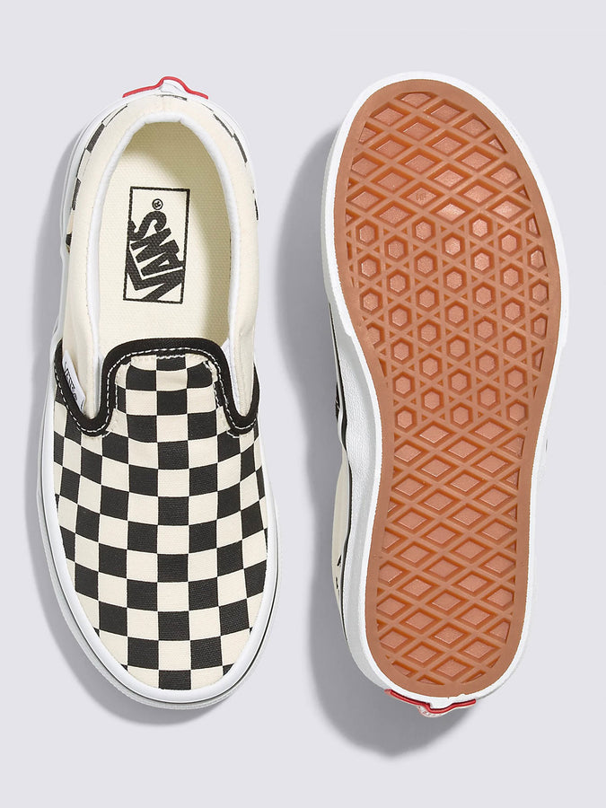 Vans Classic Slip-On Checkerboard Black/White Shoes | BLACK/WHITE (EO1)