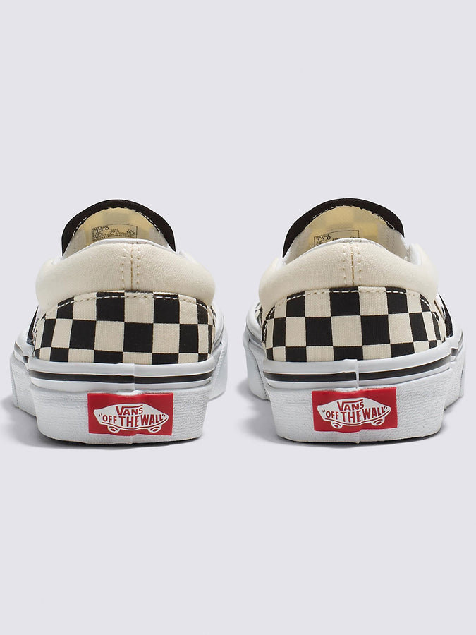Vans Classic Slip-On Checkerboard Black/White Shoes | BLACK/WHITE (EO1)