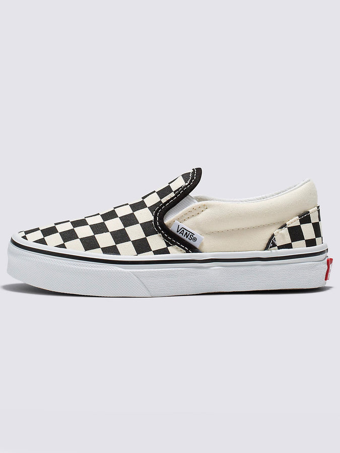 Vans Classic Slip-On Checkerboard Black/White Shoes |  BLACK/WHITE (EO1)
