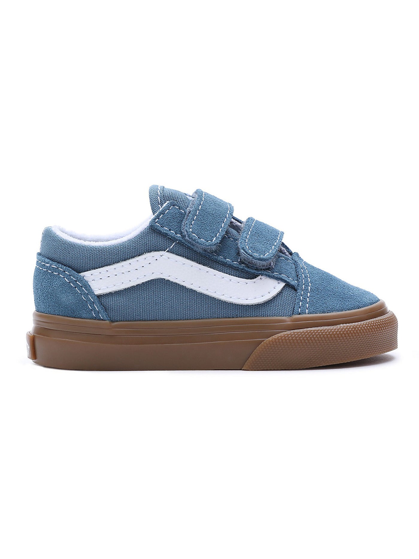 Vans Old Skool V Blue/True White Little Kids Shoes Fall 2023 | EMPIRE