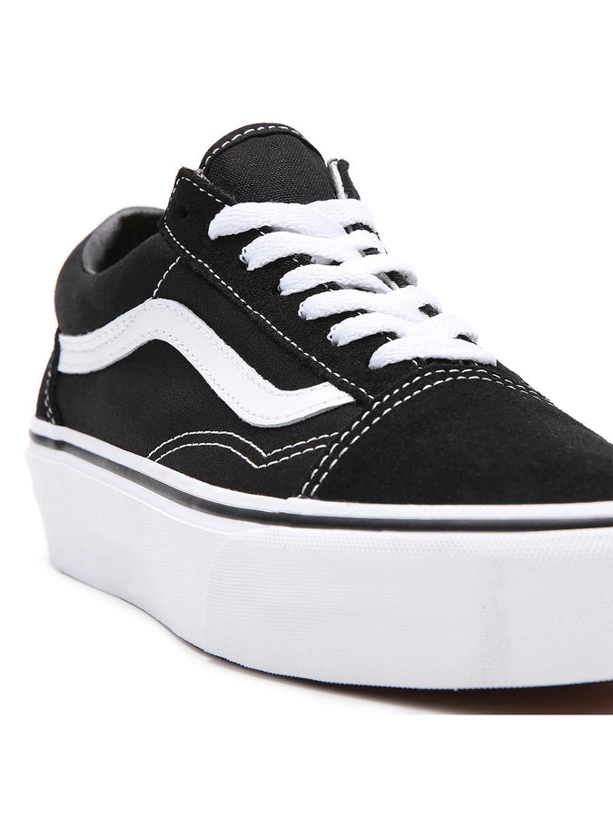 Vans Old Skool Platform Shoes | BLACK/WHITE (Y28)
