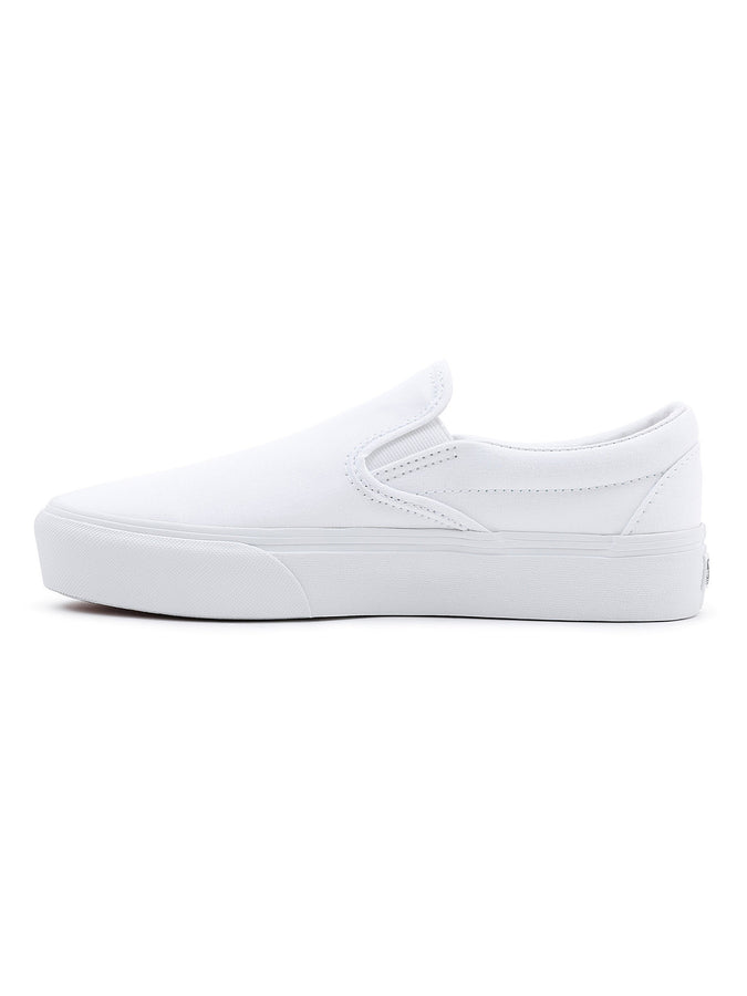 Vans Classic Slip-On Platform True White Shoes | TRUE WHITE (W00)