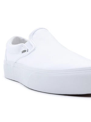 Vans Classic Slip-On Platform True White Shoes