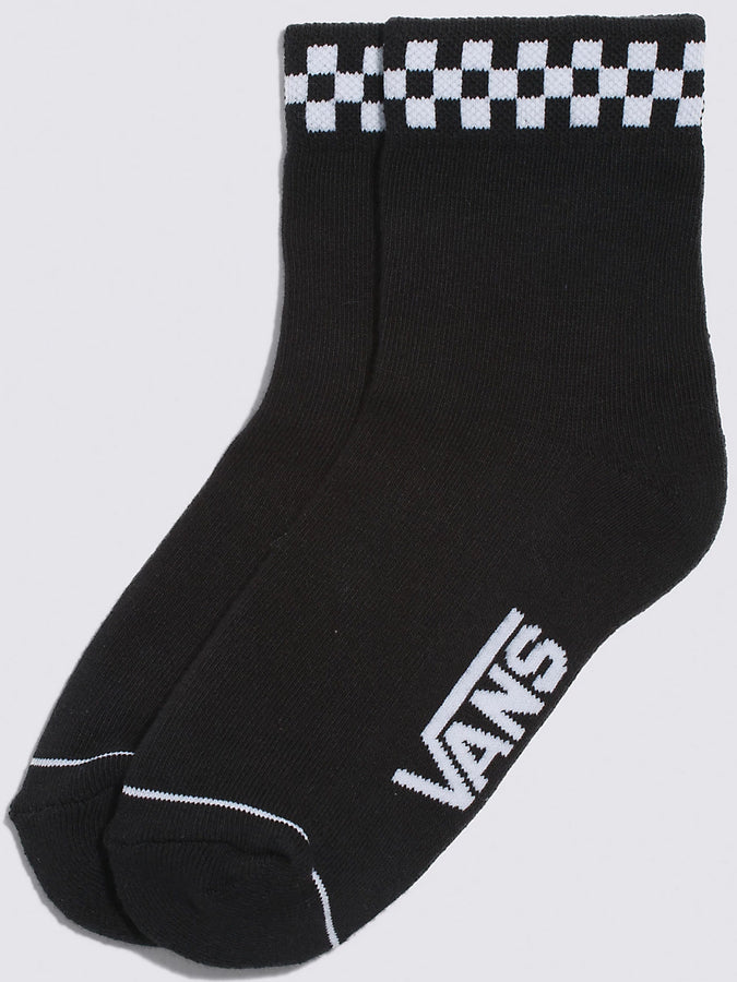 Vans Peek-A-Check Crew Socks Spring 2024 | BLACK (BLK)