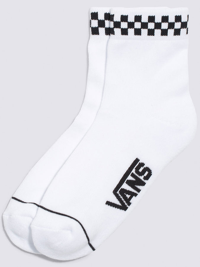 Vans Peek-A-Check Crew Socks Spring 2024 |  WHITE/BLACK (YB2)