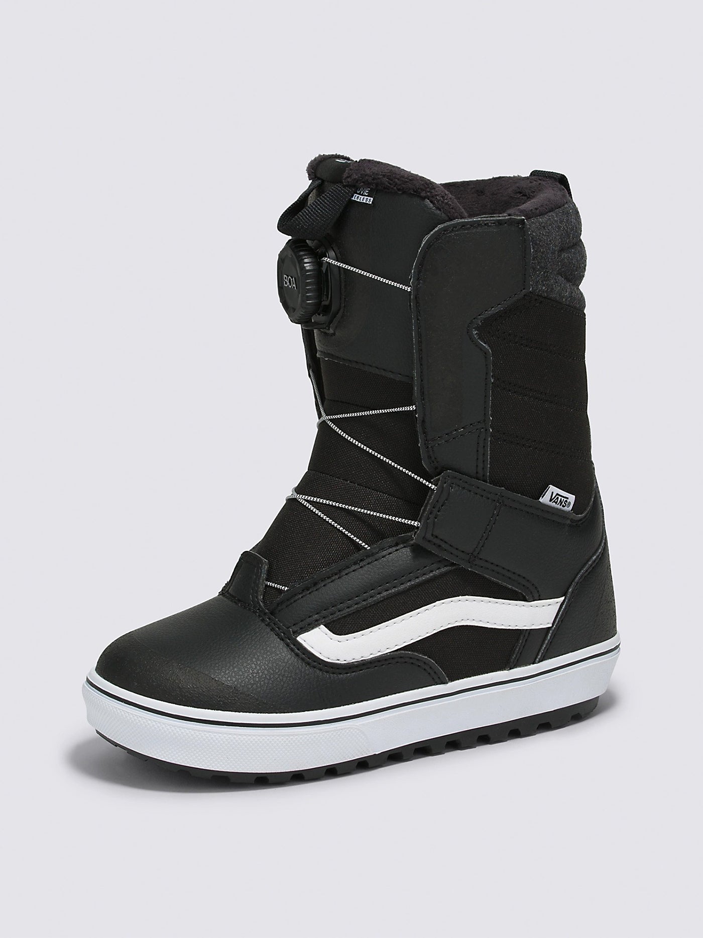 Vans Juvie Linerless Black/White Snowboard Boots 2024