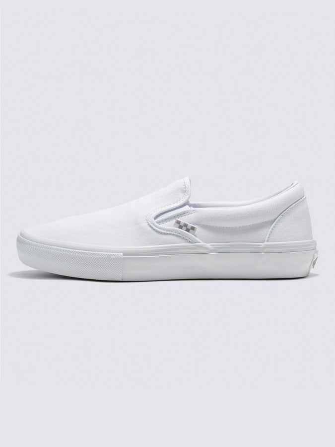 Vans Skate Slip-On True White Shoes | TRUE WHITE (W00)