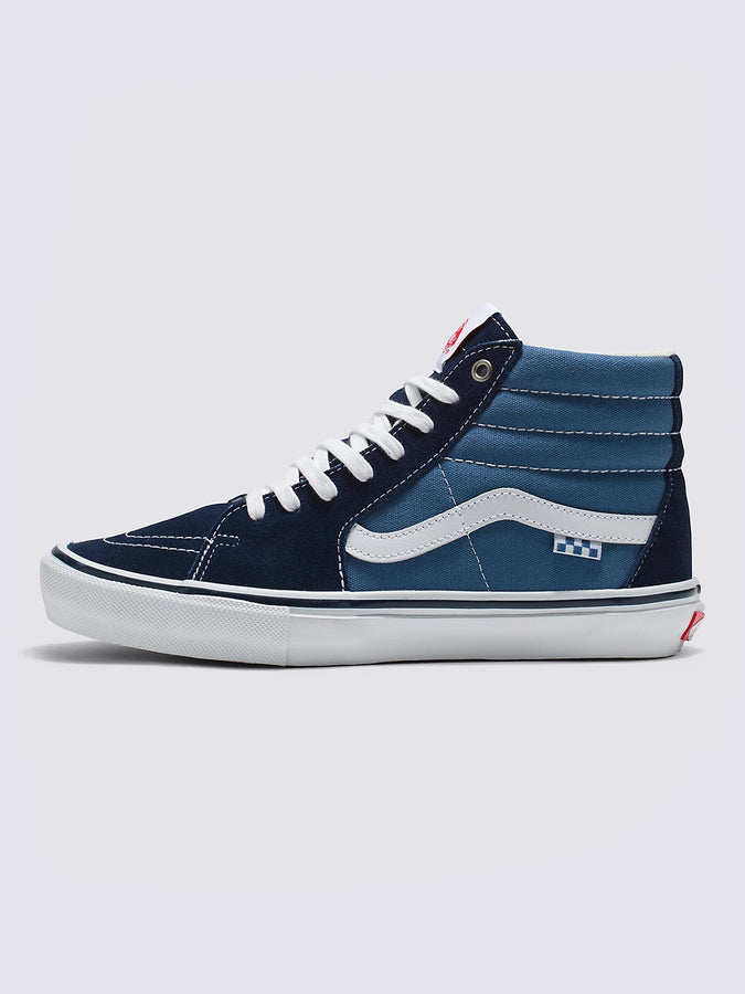 Vans Skate Sk8-Hi Navy/White Shoes | NAVY/WHITE (NAV)
