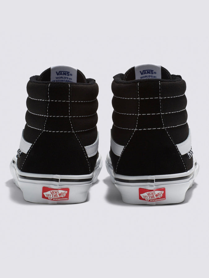 Vans Skate Sk8-Hi Black/White Shoes | BLACK/WHITE (Y28)