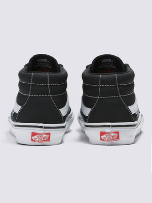 Vans Skate Grosso Mid Black/White/Emo Leather Shoes