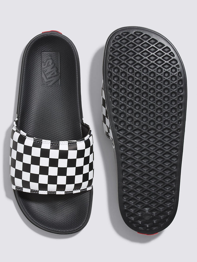 Vans La Costa Slide-On White/Black Sandals Spring 2024 | CHECKERBRD WHT/BLK (27I)