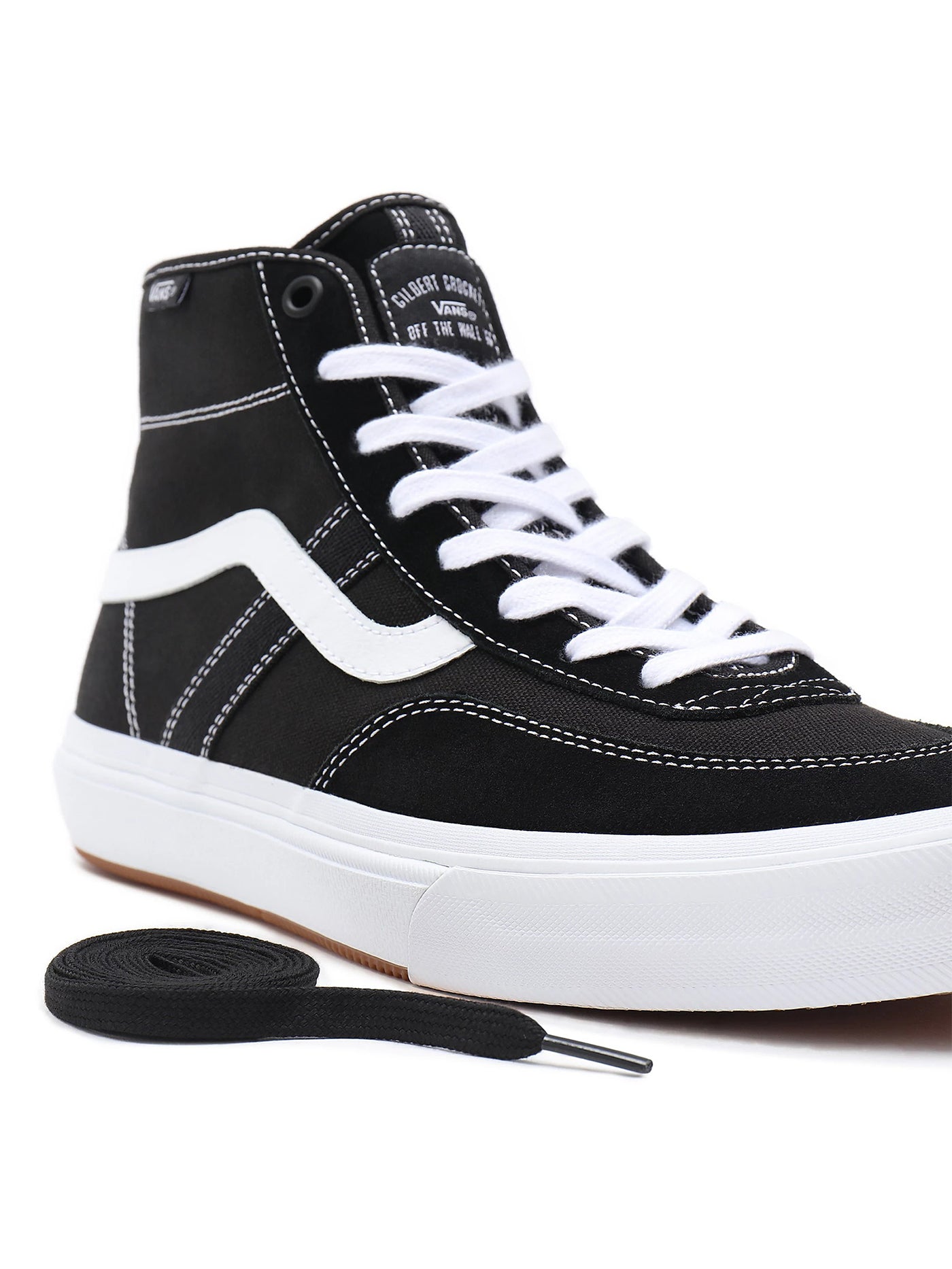 Vans Crockett High Pro Black/White Shoes