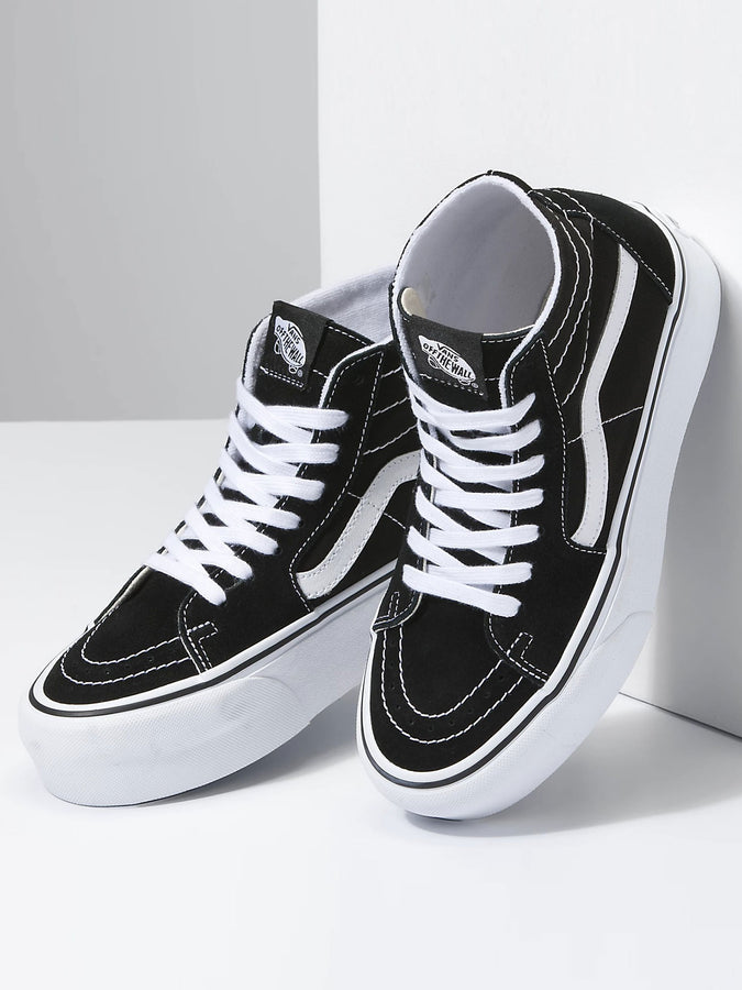 Vans Sk8-Hi Tapered Stackform Black/True White Shoes | BLACK/TRUE WHITE (BMX)