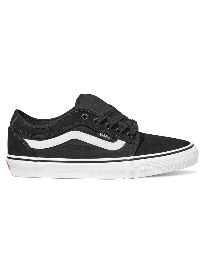 Vans Skate Chukka Low Sidestripe Black/White Shoes | BLACK/WHITE (BA2)