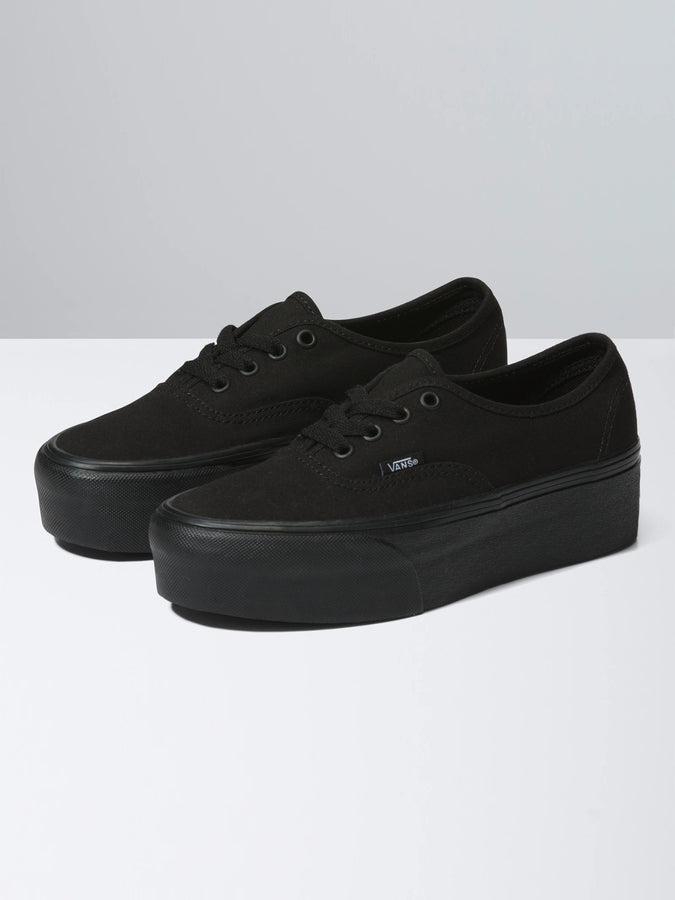 Vans Authentic Stackform Black/Black Shoes | BLACK/BLACK (BKA)