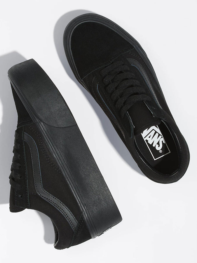 Vans Old Skool Stackform Women Black/Black Shoes | BLACK/BLACK (BKA)