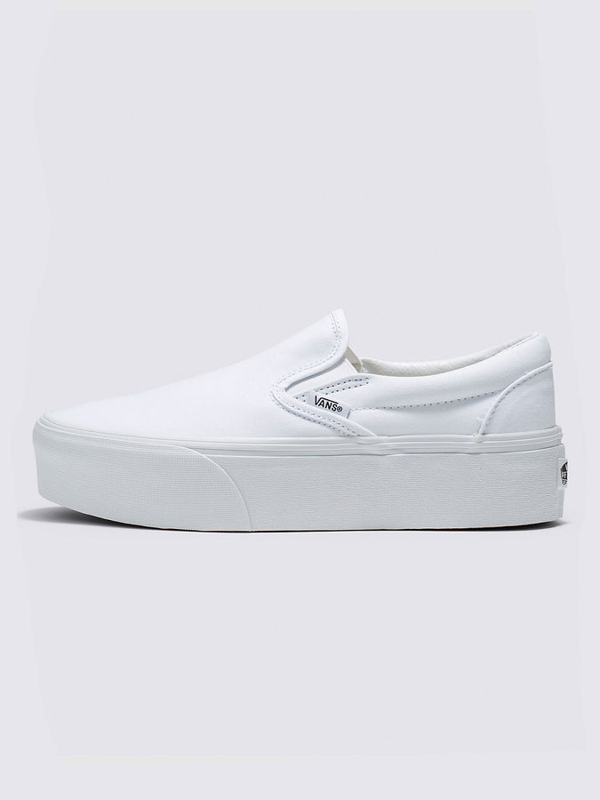 Vans Classic Slip-on Stackform Canvas White Shoes Spring 2024 | TRUE WHITE (W00)