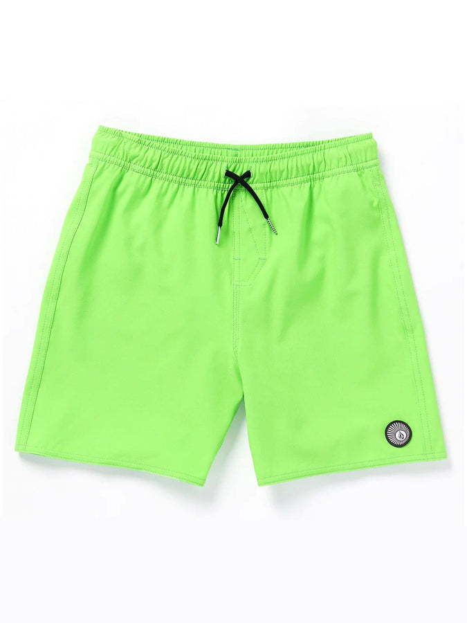 Volcom Lido Solid Trunk Boardshorts Spring 2024 | ELECTRIC GREEN (ELG)