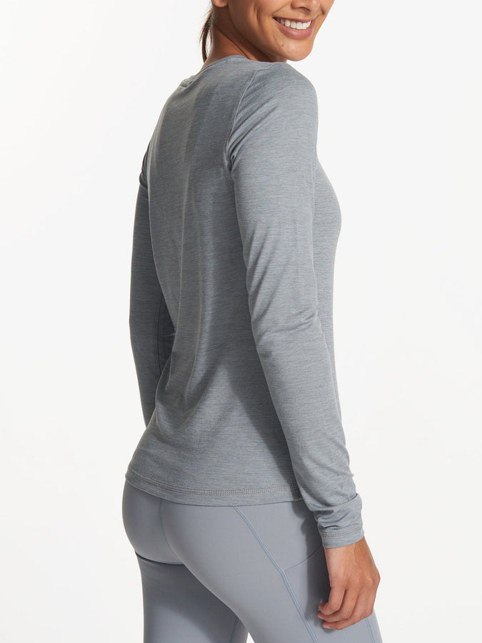 Vuori Fall 2023 Lux Women Long-Sleeve T-Shirt | FLINT HEATHER (HFT)