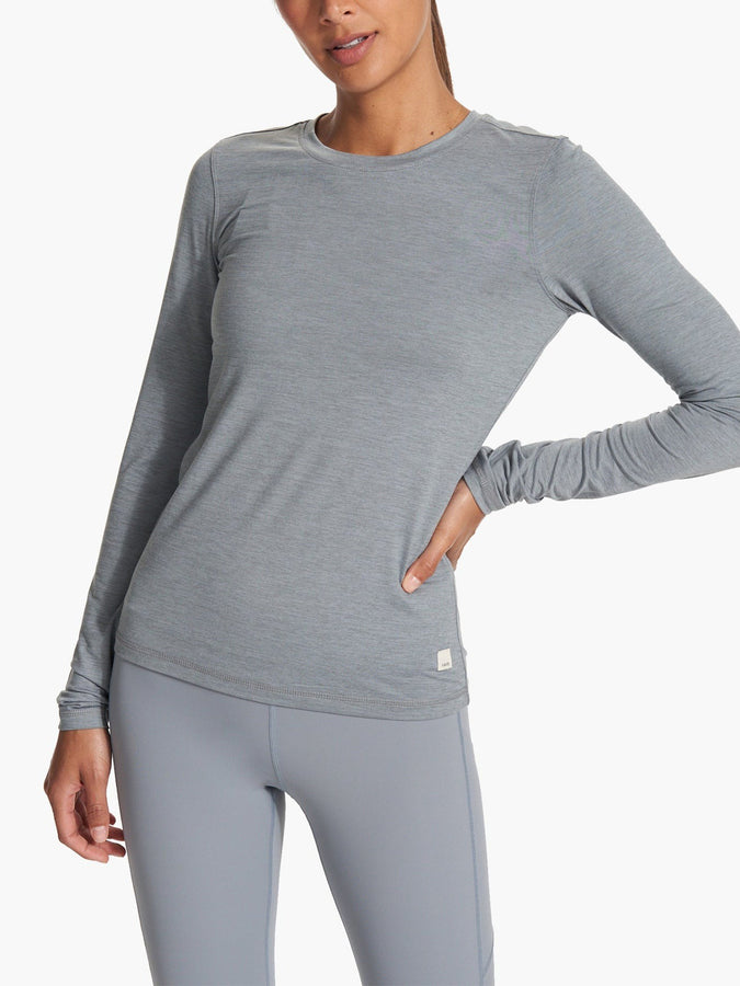 Vuori Fall 2023 Lux Women Long-Sleeve T-Shirt | FLINT HEATHER (HFT)