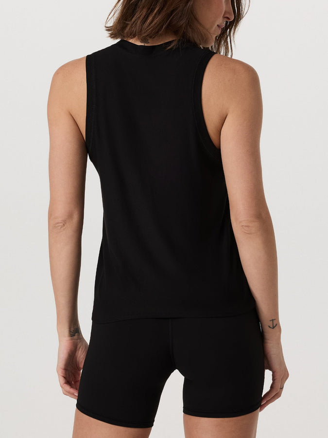 Vuori Energy Long Tank Top Spring 2026 | BLACK (BLK)