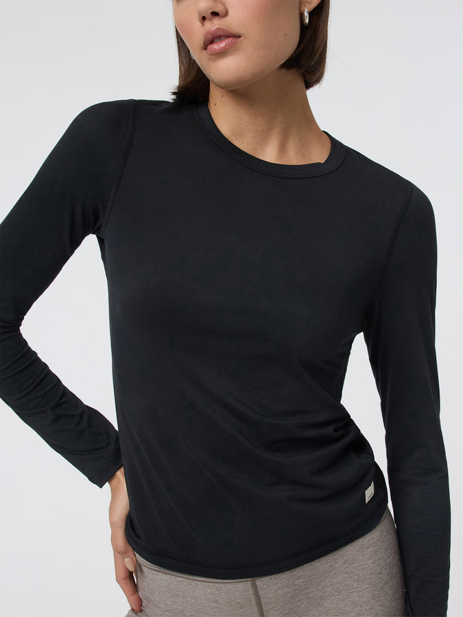 Vuori Lux Long Sleeves T-Shirt Fall 2025 | BLACK (BLK)