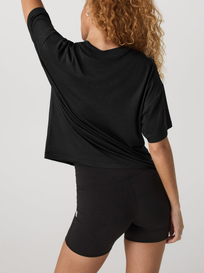 Vuori Energy Long T-Shirt Spring 2026 | BLACK HEATHER (HBK)