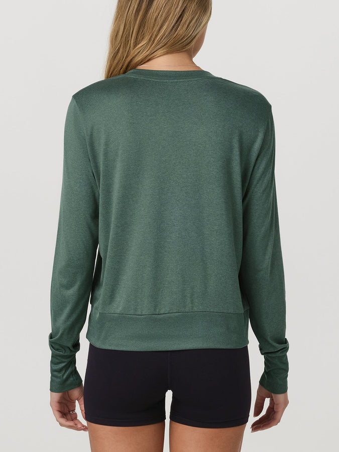 Vuori Daydream Crewneck Sweatshirt Spring 2026 | AGATE GREEN HEATHER (HGN)