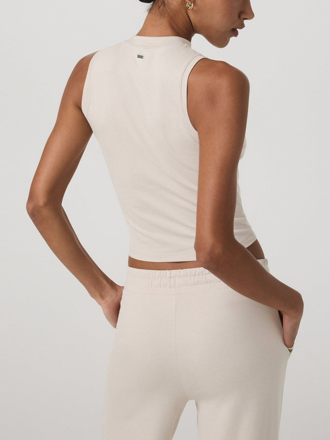 Vuori Halo Muscle Tank Top Spring 2026 | ECRU HEATHER (HEE)