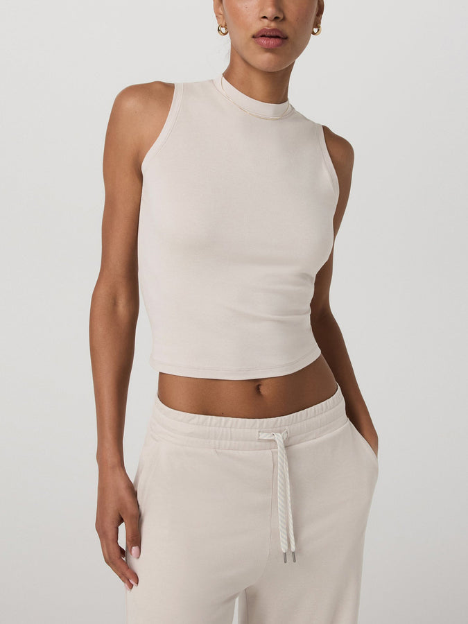 Vuori Halo Muscle Tank Top Spring 2026 | ECRU HEATHER (HEE)