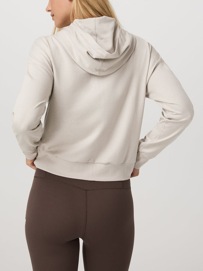 Vuori Halo Modern Zip Hoodie Spring 2026 | ECRU HEATHER (HEE)