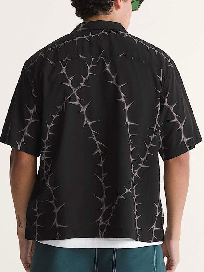 Vans Van Doren Printed Camp Short Sleeve Buttondown Shirt Spring 2026 | BLACK (BLK)