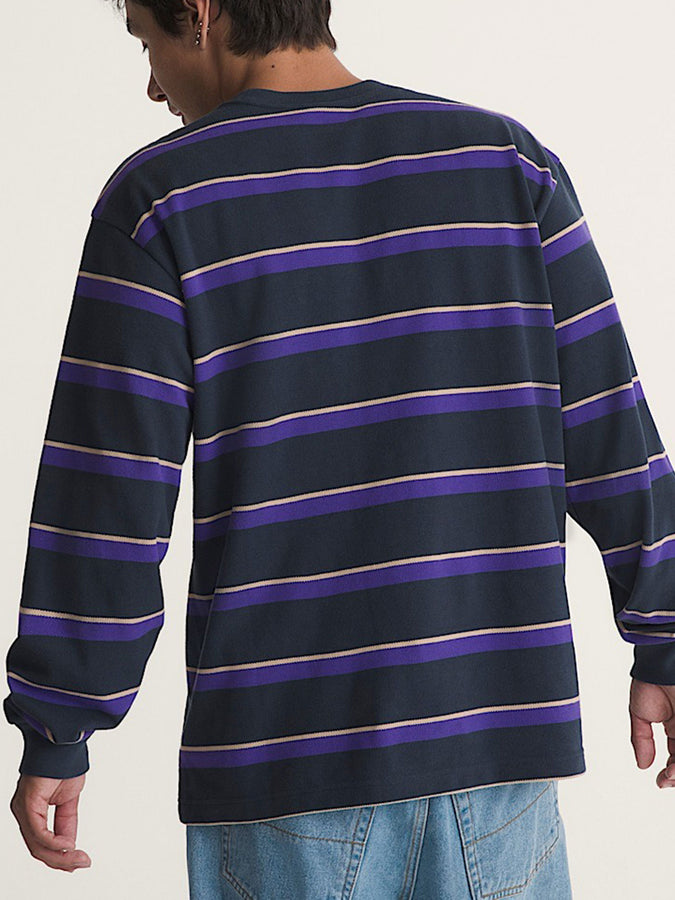 Vans Vorlop Stripe Long Sleeve T-Shirt Holiday 2026 | PARISIAN NIGHT (JDU)